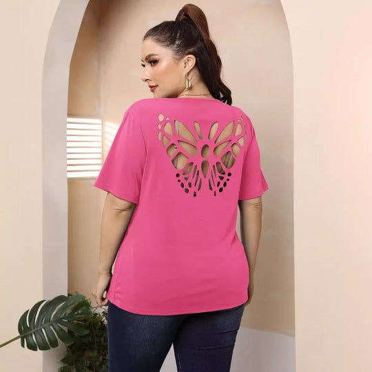 Damen modisches Basic T-Shirt