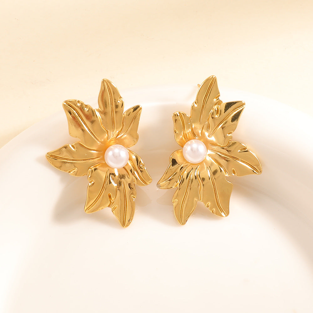 Damen Ohrringe im eleganten Orchideen-Design Shop Nory