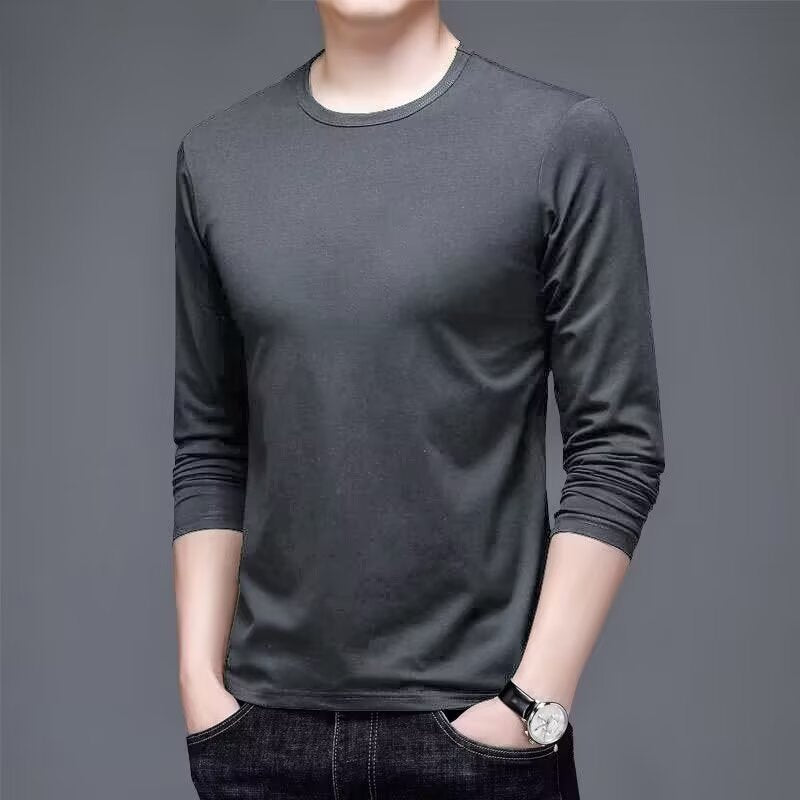 Herren Langarmshirt mit eleganter Textur Shop Nory