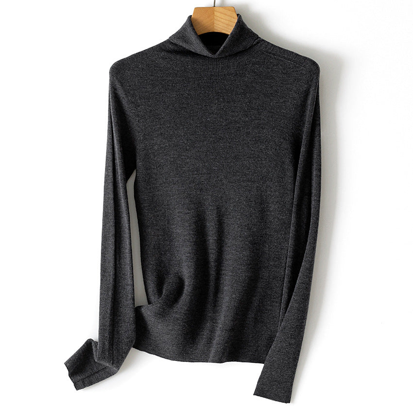 Damen Feiner Rollkragenpullover aus Stretch-Feinstrick mit schmaler Schnittführung Shop Nory