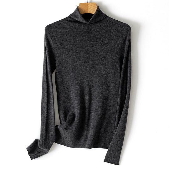 Damen Feiner Rollkragenpullover aus Stretch-Feinstrick mit schmaler Schnittführung Shop Nory