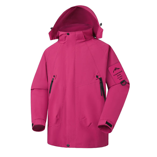Herren Wasserdichte Softshell-Outdoorjacke mit verstellbarer Kapuze und versiegelten Nähten Shop Nory