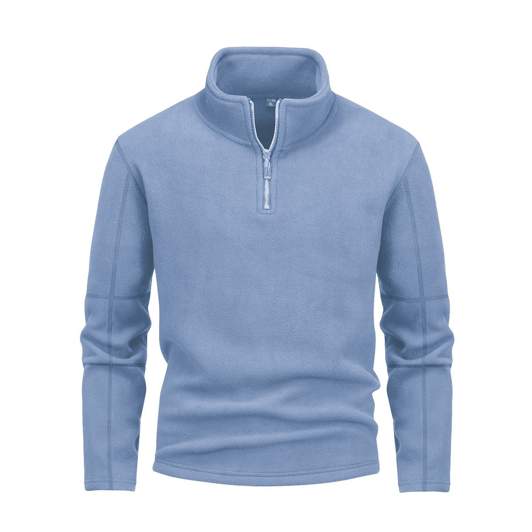 Herren nan Fleece-Halbzip-Pullover mit Stehkragen und flauschiger Mikrofleece-Qualität Shop Nory