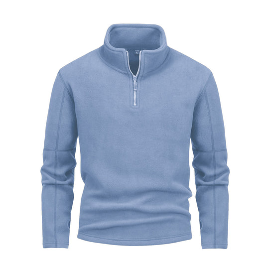 Herren nan Fleece-Halbzip-Pullover mit Stehkragen und flauschiger Mikrofleece-Qualität Shop Nory
