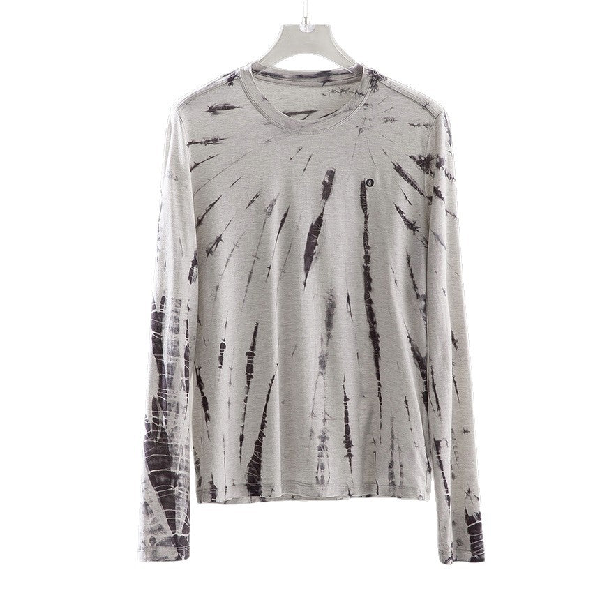 Herren Langärmeliges Batik-Longsleeve mit Slub-Struktur Shop Nory