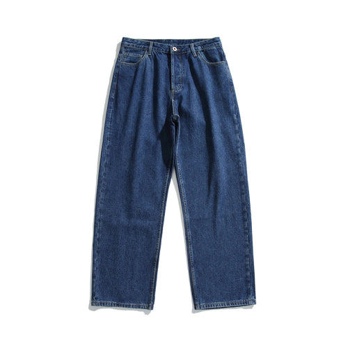 Damen Hochtaillierte gerade geschnittene Denim-Jeans mit weitem Bein Shop Nory