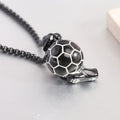 Herren Halskette mit Fußball- und Fußballschuh-Anhänger Shop Nory