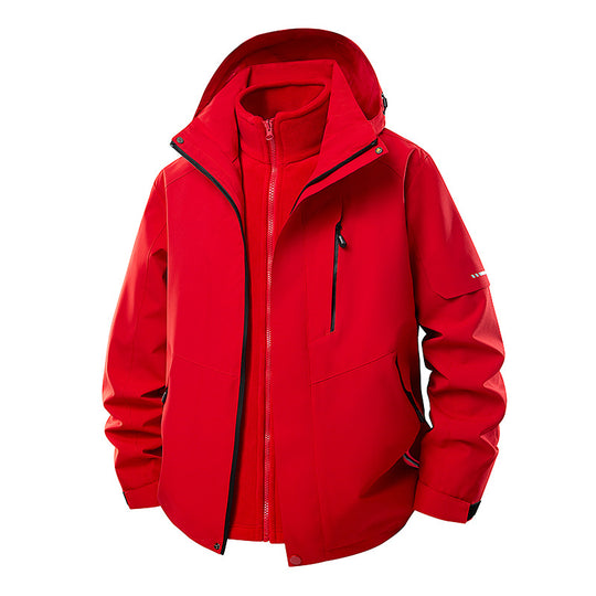 Herren Multifunktionale Winterjacke mit abnehmbarer Kapuze Shop Nory