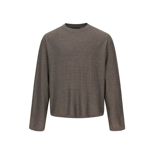 Unisex Feinstrick-Rundhalspullover mit feiner Längsstruktur und geradem Saum Shop Nory