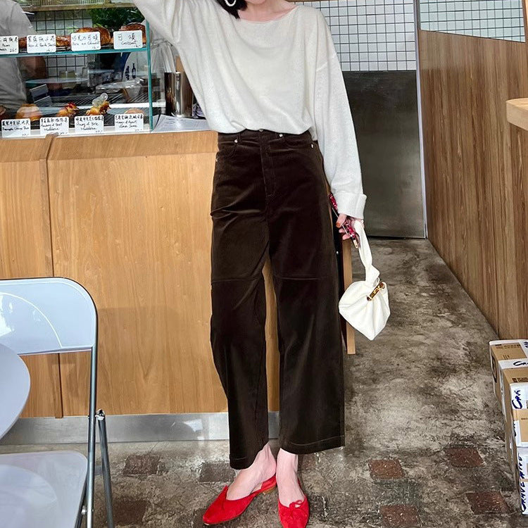 Damen Elegante weite Cordhose Shop Nory