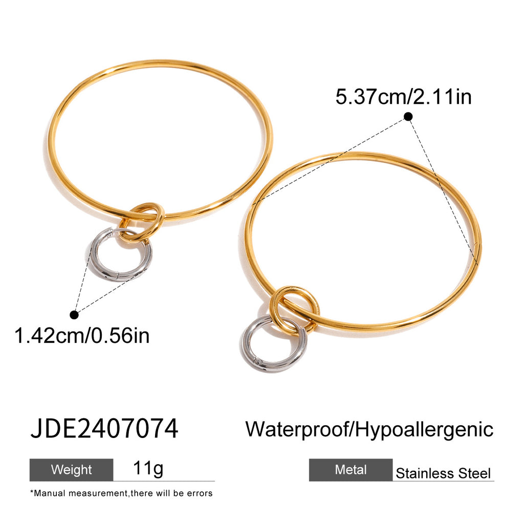 Damen Ohrhänger mit modernem Design aus hypoallergenem Edelstahl Shop Nory