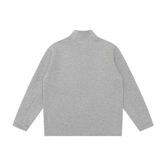 Unisex Boxy-Fleece-Zipjacke mit hohem Stehkragen, Brusttasche und verdecktem Frontreißverschluss Shop Nory