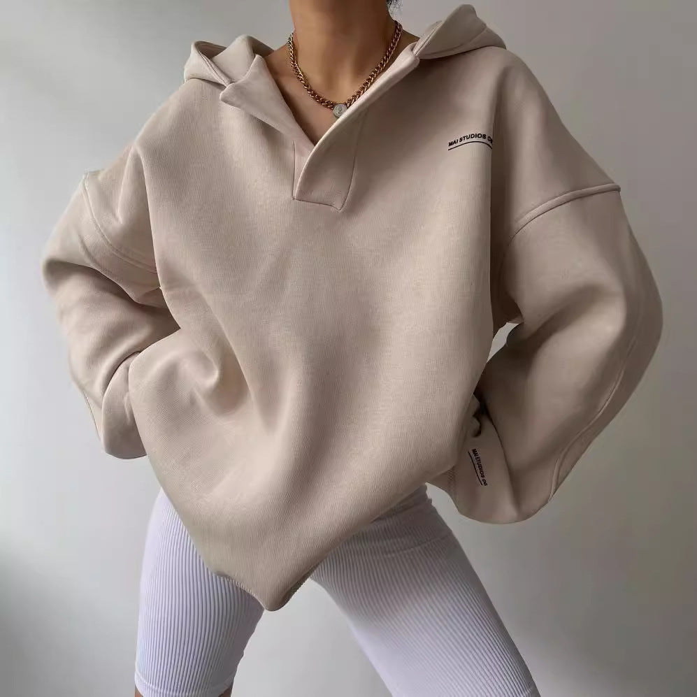 Damen oversized Kapuzenpullover
