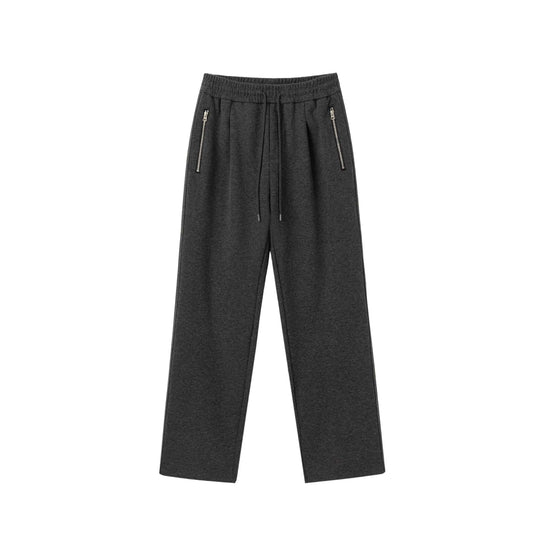 Unisex Locker geschnittene Jogginghose mit elastischem Bund und Reißverschlusstaschen Shop Nory