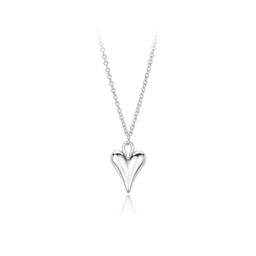 Damen Halskette mit herzförmigem Anhänger aus hochwertigem 925 Sterlingsilber Shop Nory