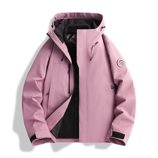 Herren Atmungsaktive, Wasserdichte Softshell-Jacke mit Fleecefutter und Kapuze Shop Nory
