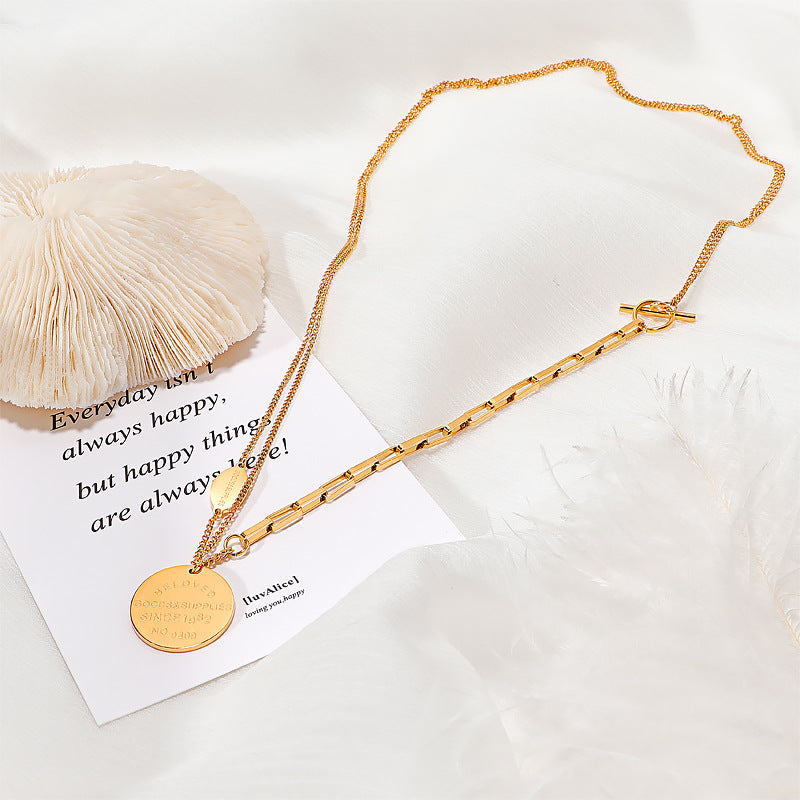 Damen Kette mit individuellem Medaillon und modernem Design Shop Nory