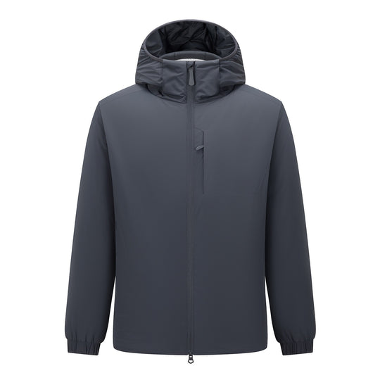 Herren Leichte wasserdichte Softshell-Regenjacke mit Kapuze und versteckter Brusttasche Shop Nory