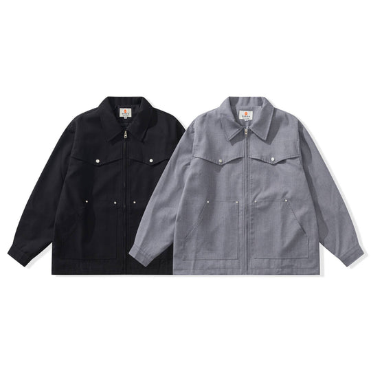 Herren Utility-Chorejacke mit durchgehendem Reißverschluss und großen Pattentaschen Shop Nory