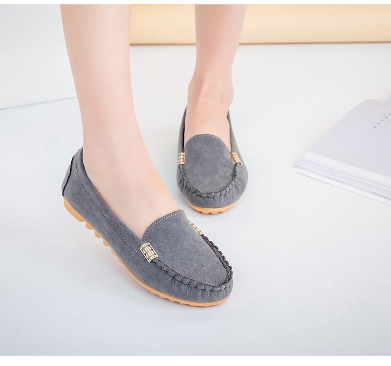 Damen Mokassin Slipper mit flexibler Sohle und modischem Design