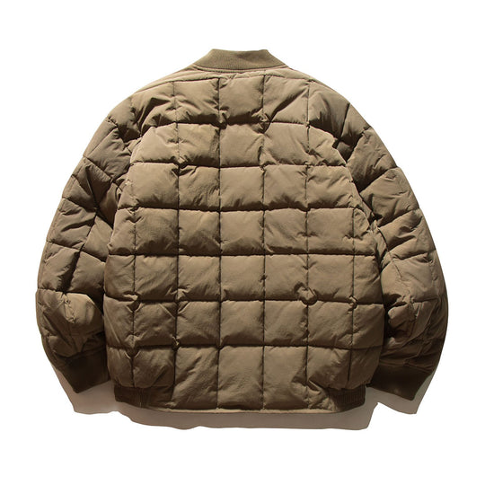 Herren Boxy-Stepp-Bomberjacke mit kubischer Wattierung und Rippenkragen Shop Nory
