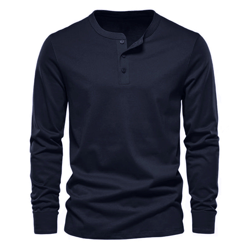 Herren Longsleeve Henley aus leichter Baumwollmischung Shop Nory