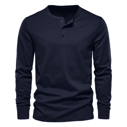 Herren Longsleeve Henley aus leichter Baumwollmischung Shop Nory