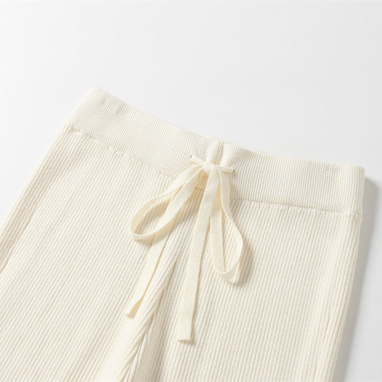 Damen Bequeme und lässige Strickpalazzo-Hose Shop Nory