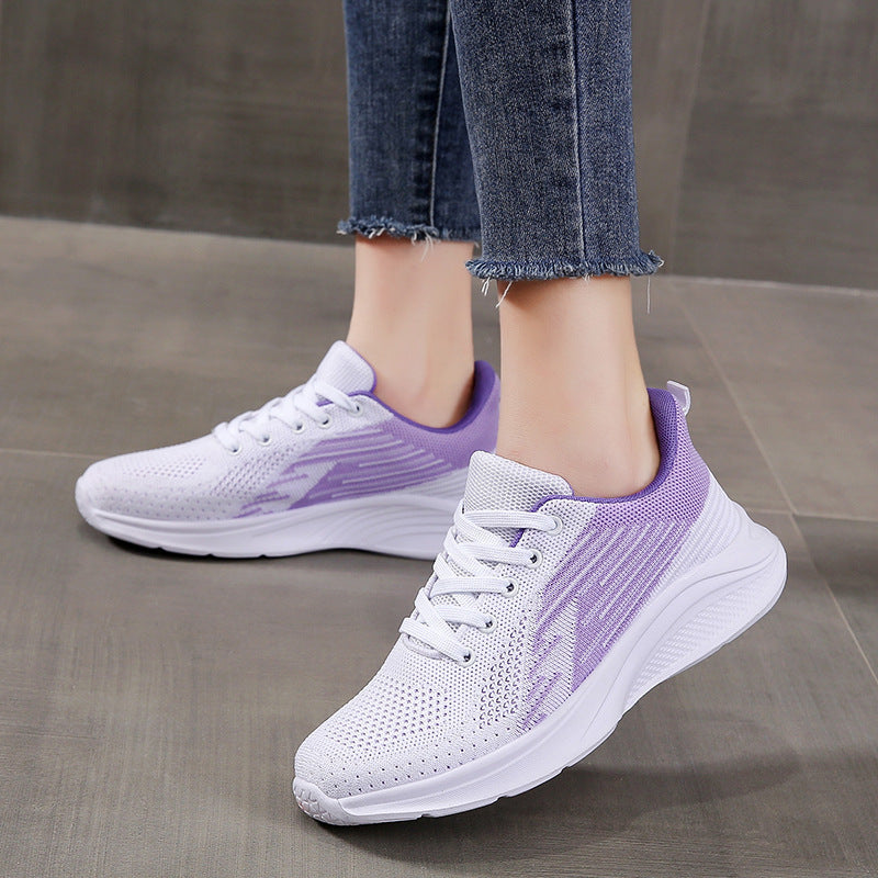 Damen Atmungsaktive Lauf-Sneaker mit rutschfester Sohle und stoßdämpfender Technologie