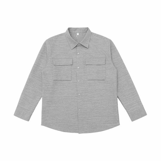 Damen Overshirt-Jacke mit Pattentaschen und verdeckter Druckknopfleiste Shop Nory