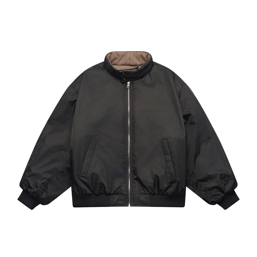 Unisex Boxy-Flightjacke im Oversize-Cut mit gesteppter Stehkragen-Fütterung und Rippbündchen Shop Nory
