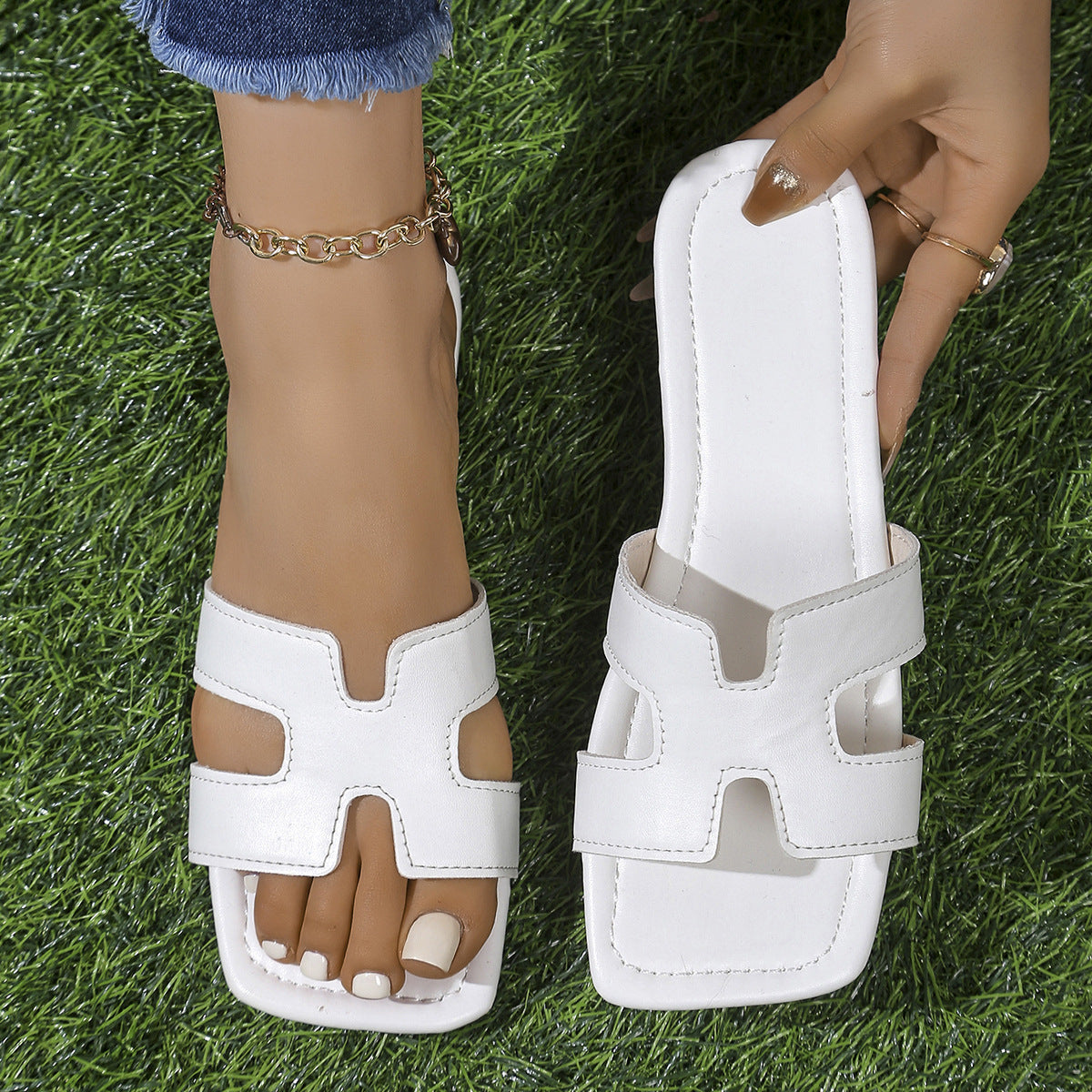 Damen Sandalen mit geschmackvollem Design und komfortablem Absatz