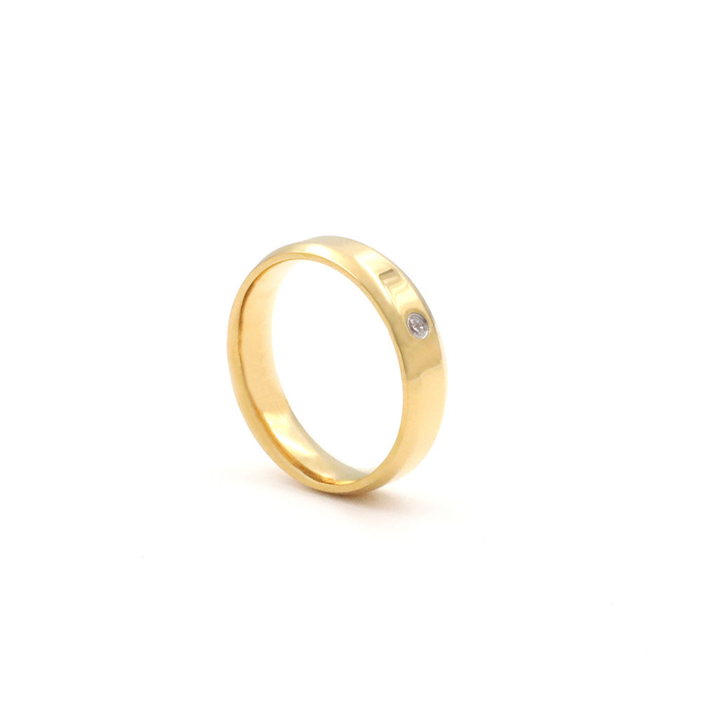 Damen schmaler Edelstahlring mit funkelndem Zirkonia Shop Nory