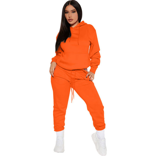 Damen nan zweiteiliges Lounge-Set mit Kapuzenpullover und High-Waist Jogginghose aus weichem French Terry Shop Nory