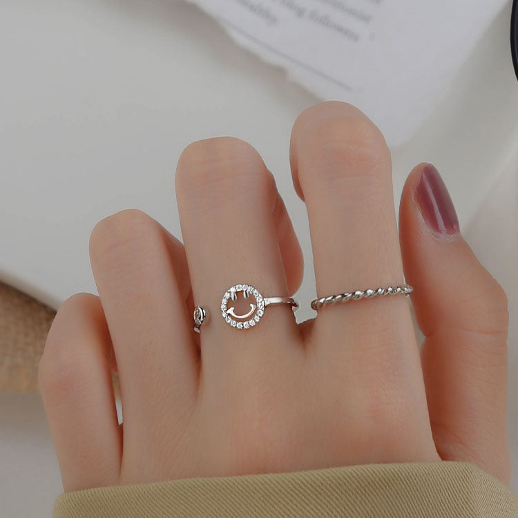 Damen zierlicher Ring mit wellenförmigem Design Shop Nory