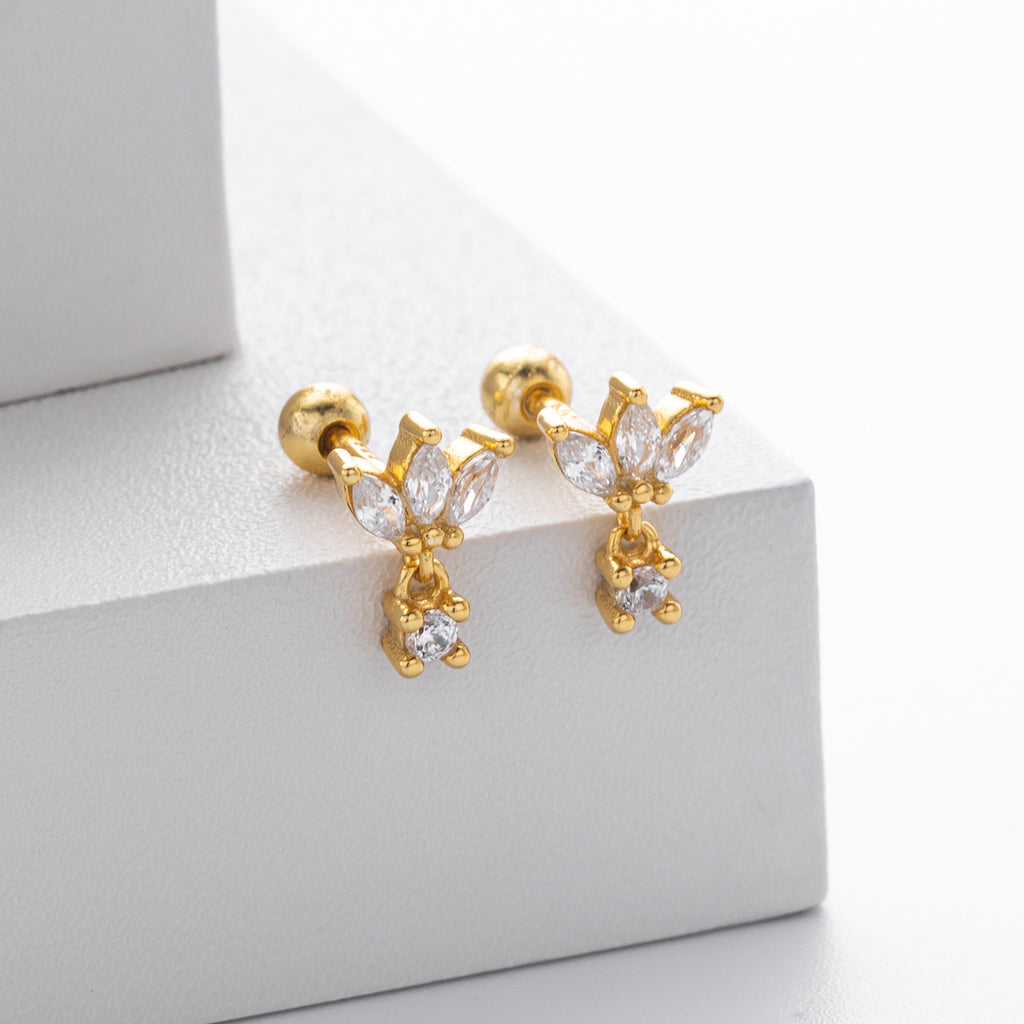 Damen Ohrhänger mit luxuriösen Zirkonsteinen und elegantem Design Shop Nory