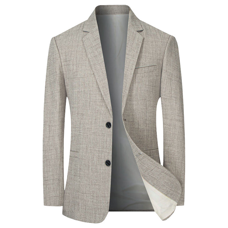 Herren Leichter Leinenblazer Slim-Fit Zweiknopf-Sakko atmungsaktiv Shop Nory