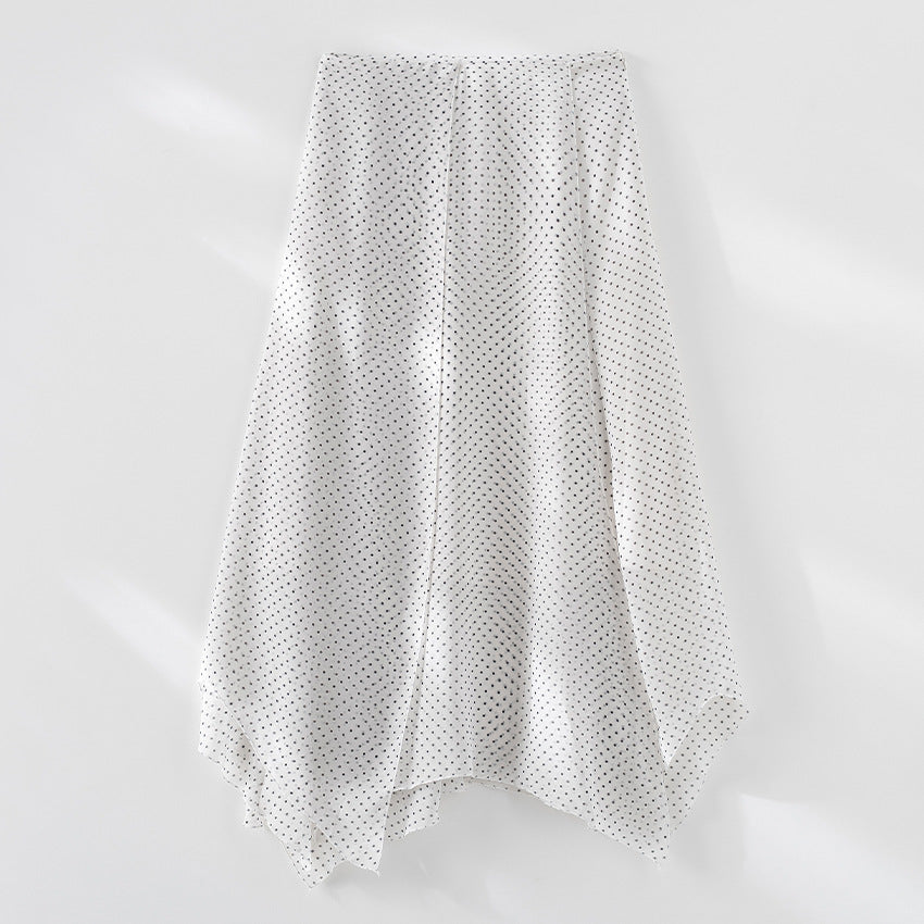 Damen Chiffonbluse mit Schleifenkragen, feinen Pintucks und Tupfenmuster Shop Nory