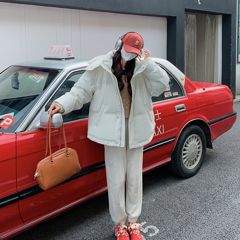 Damen nan leicht wattierte Oversize-Steppjacke mit Kapuze und verdecktem Reißverschluss Shop Nory