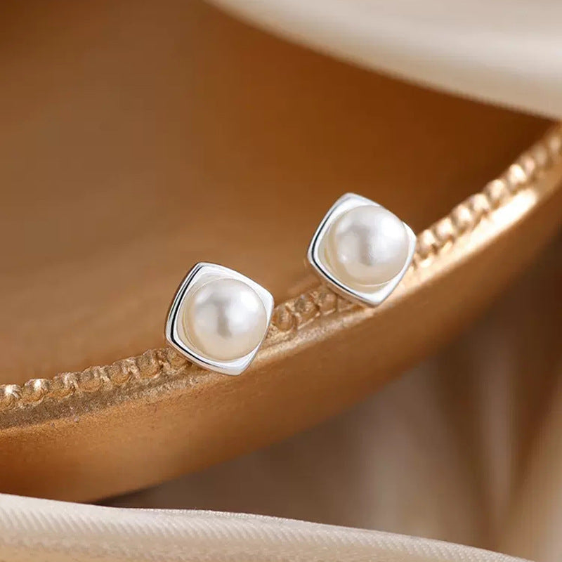 Damen Ohrringe mit elegantem Perlen-Design und stilvollen Silberakzenten Shop Nory