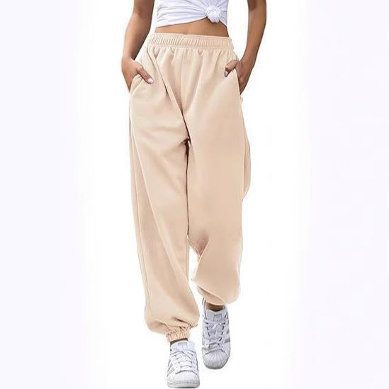 Damen nan lässige Jogginghose mit hohem Bund elastischen Knöchelabschlüssen und weichem Fleecefutter Shop Nory