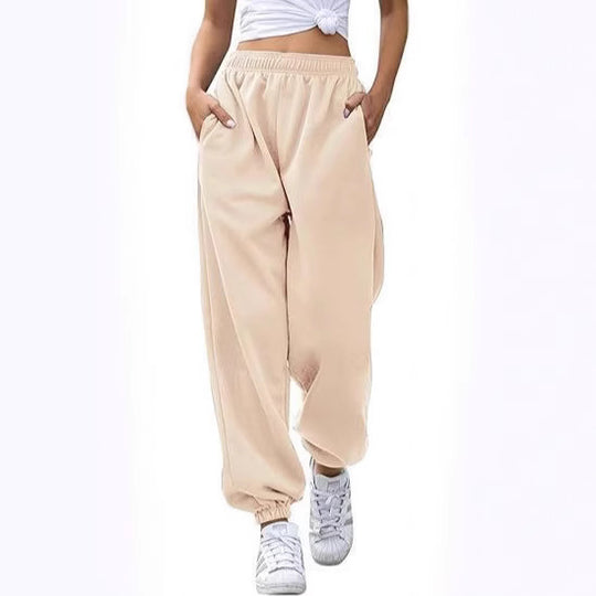Damen nan lässige Jogginghose mit hohem Bund elastischen Knöchelabschlüssen und weichem Fleecefutter Shop Nory