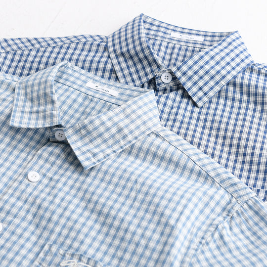 Herren Overshirt-Hemd im feinen Vichy-Karo aus weichem Baumwoll-Twill mit aufgesetzter Brusttasche Shop Nory