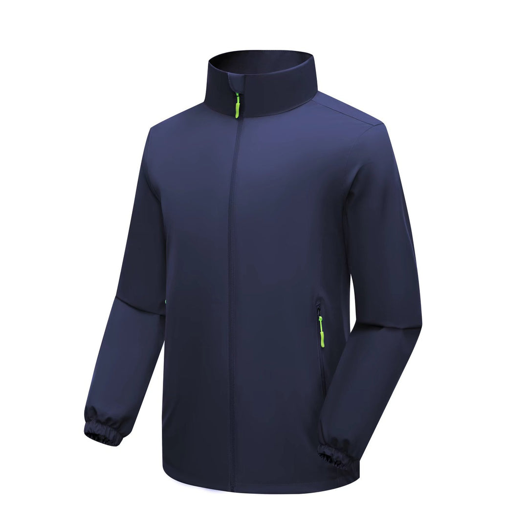 Herren Leichte Softshell‑Regenjacke mit hohem Stehkragen und winddichter Mikrofaserschale Shop Nory