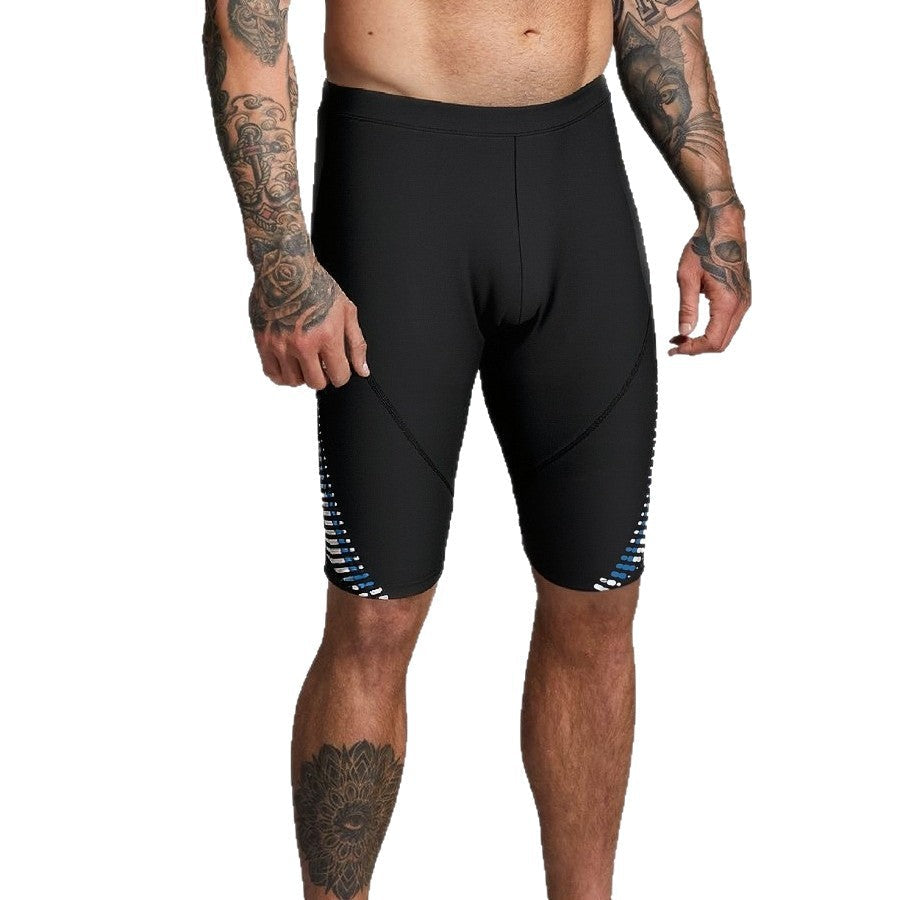 Herren Schwimmshorts mit kompressiver Passform und stylischen Designelementen