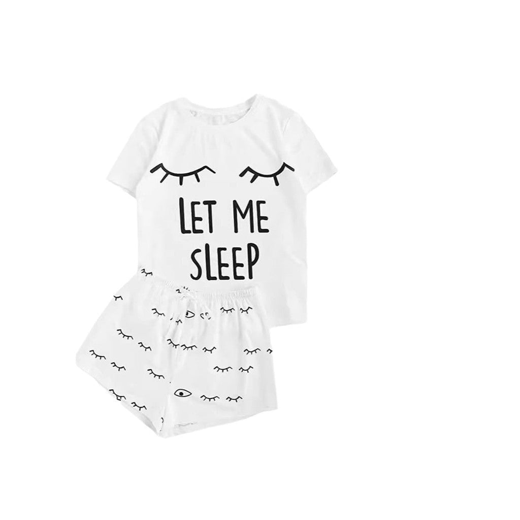 Damen Pyjama-Set mit humorvollem Print und bequemer Passform
