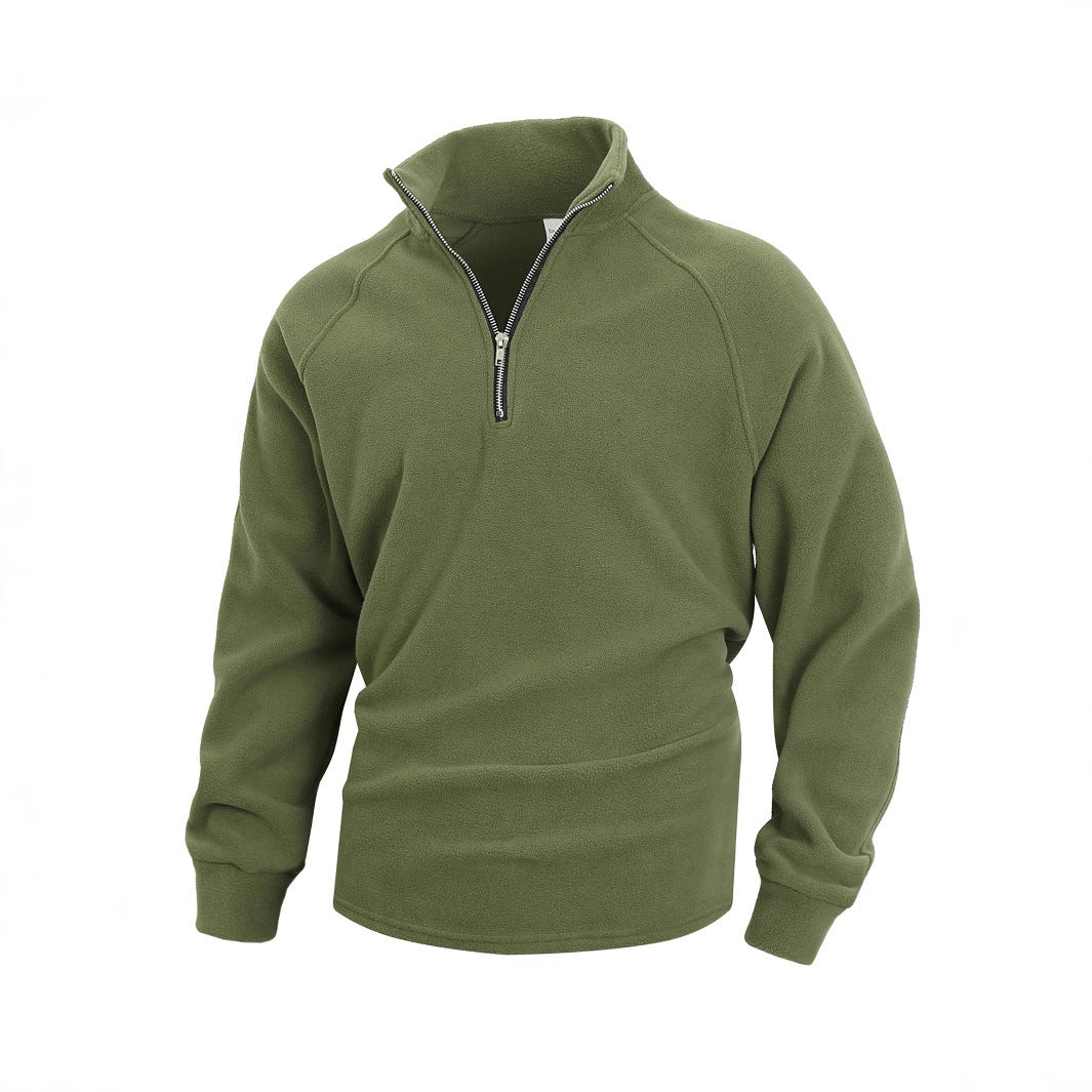 Herren Fleece Pullover mit halbem Reißverschluss Shop Nory