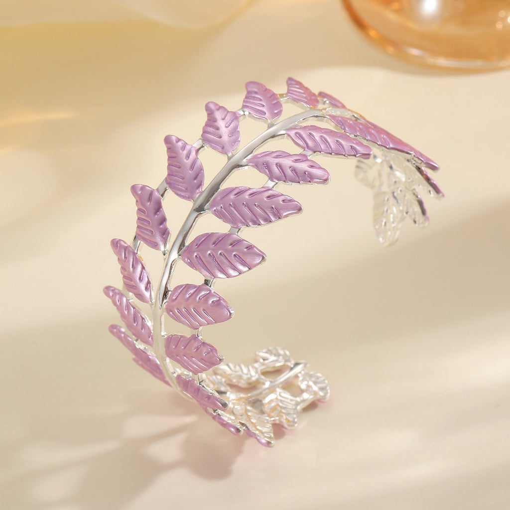 Damen Armreif im eleganten Blattdesign Shop Nory