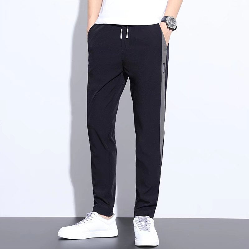 Herren Sportliche Freizeithose mit Kontraststreifen Shop Nory