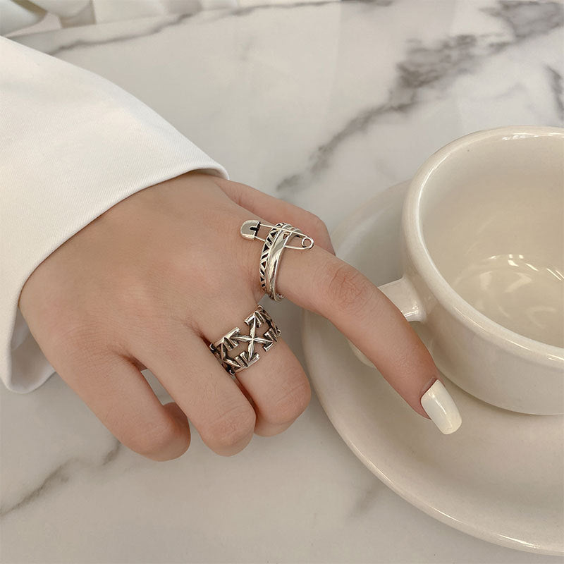 Damen Edelstahlring-Set Shop Nory